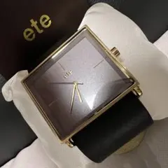 値下げ❗️稼働品　ete エテ チェンジアップ ウォッチ スクエア　腕時計