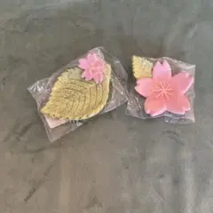 桜の花　桜の葉　プレート　ミニチュア　コンコンブル