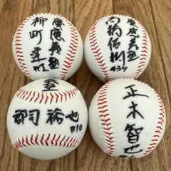 慶應大学 野球 慶應 慶応 サインボール4+1