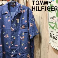 TOMMY HILFIGER トミーヒルフィガー アロハシャツ M古着(1777