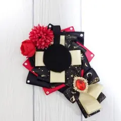 【匿名配送】痛ロゼット　ロゼット　赤×黒×金
