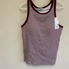 UNIQLO リブタンクブラトップ XXL ワイン