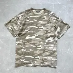 90s unknown 迷彩 tシャツ cityboy 古着 カモフラ 短丈 M