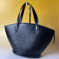 LOUIS VUITTON 黒 エピ サンジャック ハンドバッグ ルイヴィトン