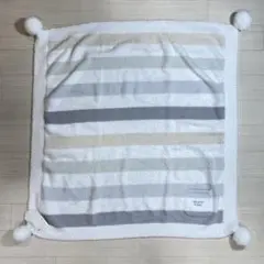 ジェラートピケ/新品タグ付き/ミニポケット付き/ボーダー/ブランケット/ひざ掛け