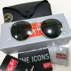 新品付属品あり RayBan レイバン ラウンドメタル サングラス ゴールド