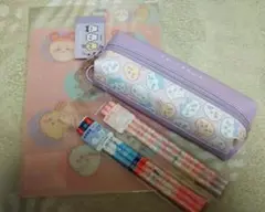 ちいかわ♡ペンケース&下敷き&2B鉛筆3本&赤青鉛筆3本SET