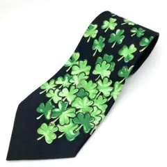 SHAMROCK ネクタイ 三つ葉のクローバー 聖パトリック セントパトリック