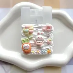 ホイップデコ アルコールケース スプレー 薄型 うさぎ ピンク