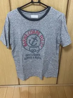 BACK NUMBER Marine Corps Tシャツ Lサイズ グレー