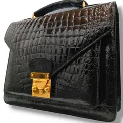 crocodile クロコダイル ハンドバッグ センター取り シャイニング