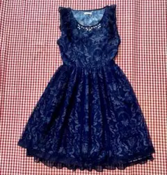 美品　axesfemme POETIQUEアクシーズ　ワンピース　フレアビジュー