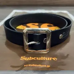 【新品未使用】subculture シルバー925バックル ベルト