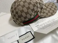GUCCI オリジナルGGキャンバス ベースボールキャップ 未使用に近い
