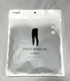 Runtage アスリートランナーPROＶ1 スポーツタイツ ブラック×ブラック