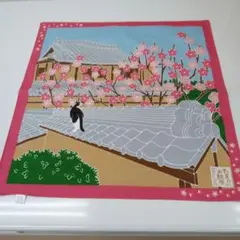 たまの散歩小風呂敷(梅)