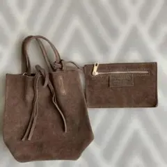 MILLELA FIRENZE スエードショルダーバック　ブラウン