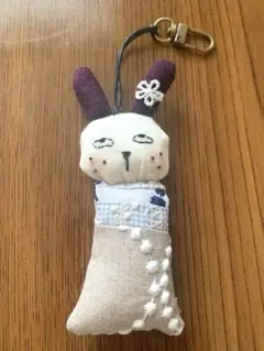 ハンドメイドミナペルホネン ぬいぐるみキーホルダー