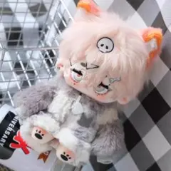 ぬいぐるみ服 着せ替え 20cm ぬい活 パーカー 推しぬい グレー-B4609