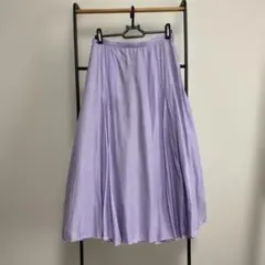 ラベンダー フレアスカート　ロングMサイズ