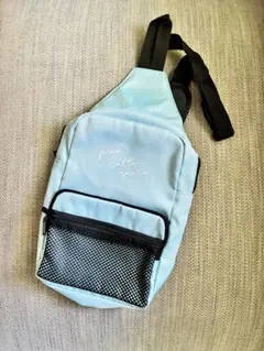 【美品】　ピンクラテ 水色ボディバッグ