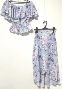 Delyle NOIR 花柄 トップス スカート セット