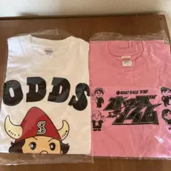 新品未使用　ボートレース下関オッズタイムTシャツ2枚セット【白、ピンク】