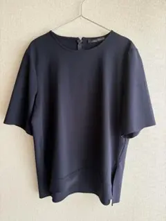 ZARA WOMAN ネイビー 紺　半袖 XLトップス　フォーマル　オフィス