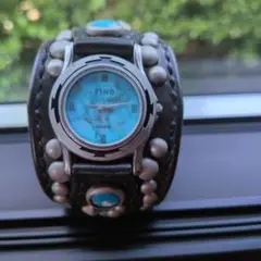 TINO ターコイズ レザーバンド 腕時計
