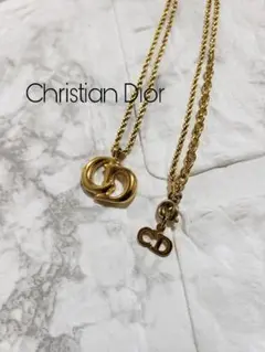 【美品】 Dior クリスチャンディオール ネックレス ゴールド