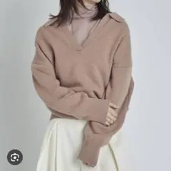 fray i.d スキッパーニット