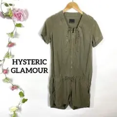 HYSTERIC GLAMOUR シルク100% 半袖 オールインワン
