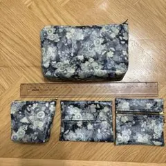 和柄ポーチセット 大小4個セット