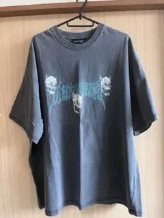 Thrasher スカルプリント Tシャツ グレー