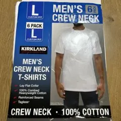 KIRKLAND 白 丸首半袖Tシャツ メンズL 2枚