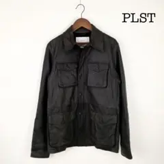 PLST プラステ S レザージャケット ダークグレー 羊革 ブルゾン
