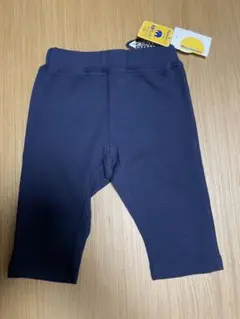 【新品】Moujonjon ネイビー 6分丈パンツ 100cm