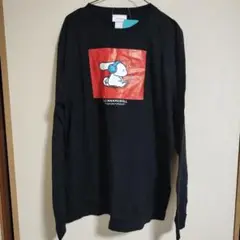 アイシナモロール　ロングＴシャツ　ヘッドホン　長袖　ブラック