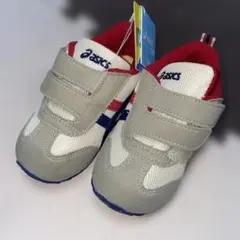 asics シューズ アイダホ BABY3 ベージュ×ネイビー