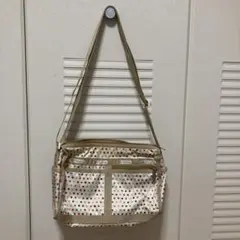 美品Lesportsac ショルダーバッグ　水玉