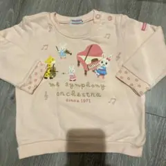 MIKI HOUSE ピンク トレーナー 80