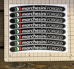 ホイールリムステッカー マルケジーニ 8枚セット 半光沢