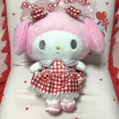 マイメロディ ぬいぐるみ チェック柄