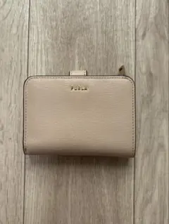 【ほぼ未使用】FURLA フルラ 二つ折り財布 ライトベージュ