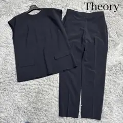 美品✨セオリー セットアップ ブラウス パンツ SYCAMORE 濃紺 38
