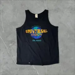 米国製 UNIVERSAL STUDIO シングル タンクトップ XL ブラック