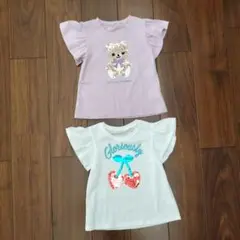 スパンコール Tシャツ 2枚セット 110サイズ
