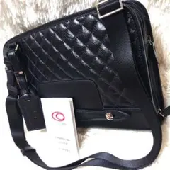 【極美品】メルセデスベンツ×エース 牛革 キルティング ショルダーバッグ