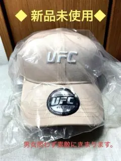 ピンク色　ベースボールキャップ　UFC ロゴ　キャップ　ピンク
