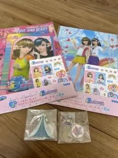 ラブ＆ベリー クリアファイルシールセット　アクリルスタンド　5点セット